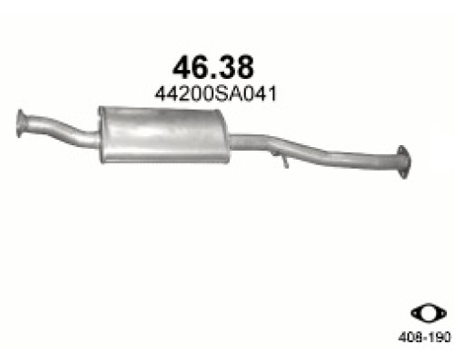 Глушитель автомобилный доп 46.38А
