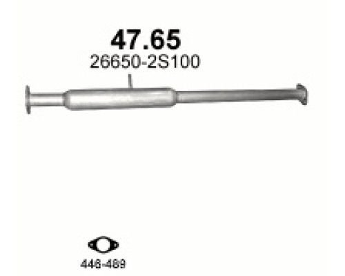 Глушитель автомобилный доп 47.65А