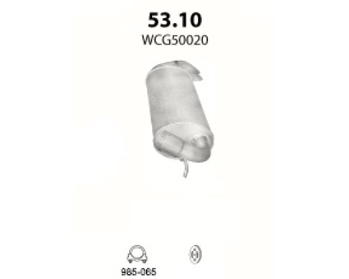 Глушитель автомобилный осн 53.10А