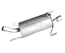 Глушитель Opel Corsa C 1.2i/1.4i -16V GT 00-> M:Z1.2XE, Z1.4XE Tigra Twin 1.4i 04-