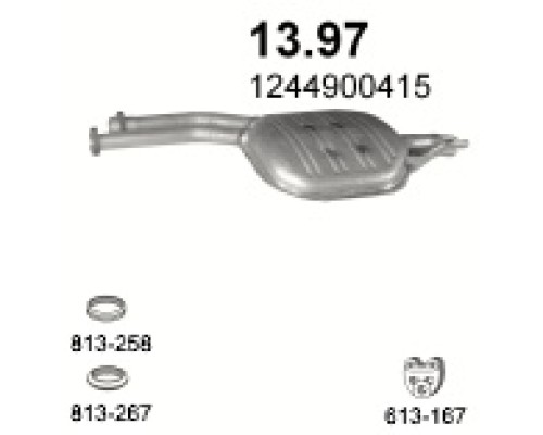 Глушитель автомобилный доп 13.97А