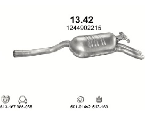 Глушитель автомобилный осн 13.42А