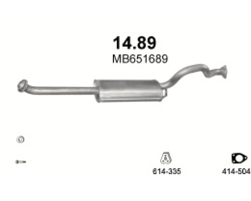 Глушитель автомобилный осн 14.89А