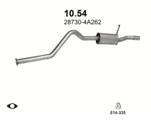 Глушитель автомобилный доп 10.54А