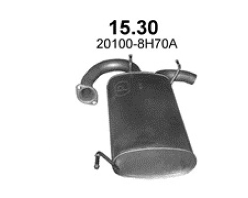 Глушитель автомобилный осн 15.30А