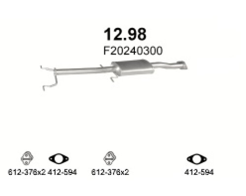 Глушитель автомобилный доп 12.98А