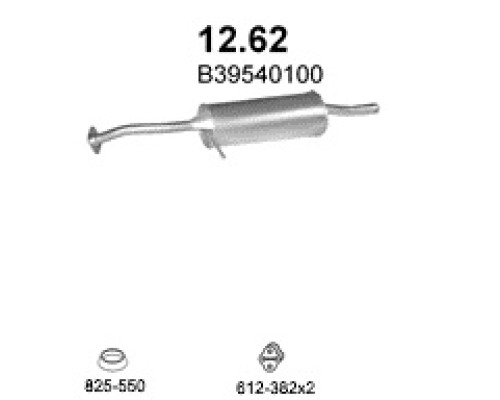 Глушитель автомобилный осн 12.62А