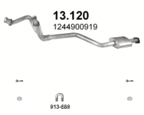 Глушитель автомобилный доп 13.120А