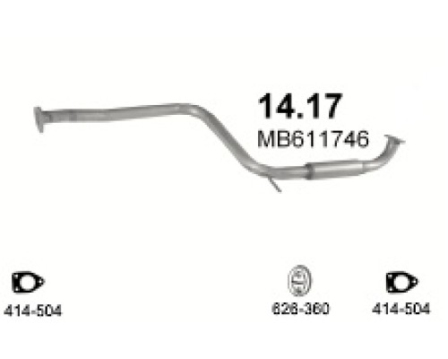 Глушитель автомобилный доп 14.17А
