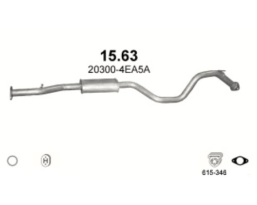 Глушитель автомобилный доп 15.63А