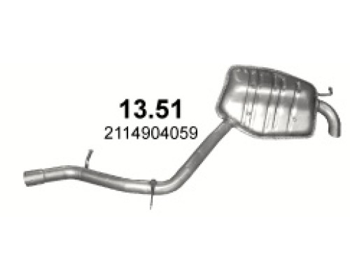 Глушитель автомобилный осн 13.51А
