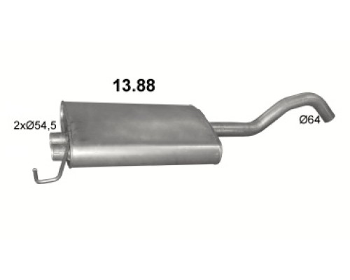 Глушитель автомобилный осн 13.88А