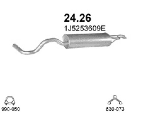 Глушитель автомобилный осн 24.26А