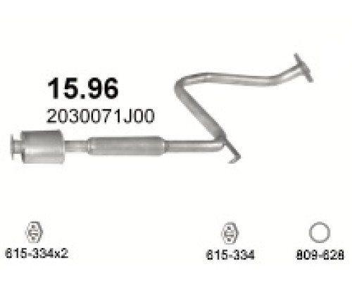 Глушитель автомобилный доп 15.96А