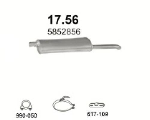 Глушитель автомобилный осн 17.56А