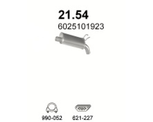 Глушитель автомобилный доп 21.54А