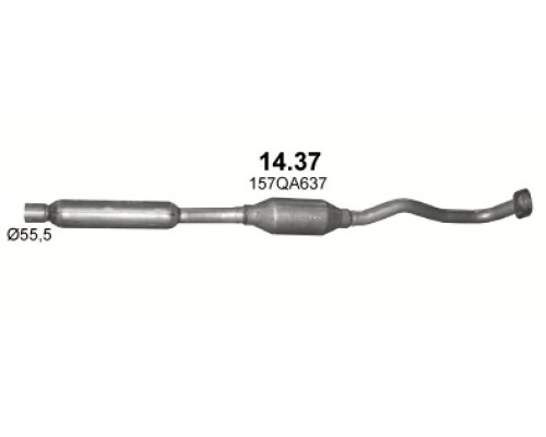 Глушитель автомобилный доп 14.37А