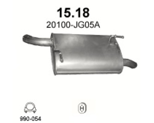 Глушитель автомобилный осн 15.18А