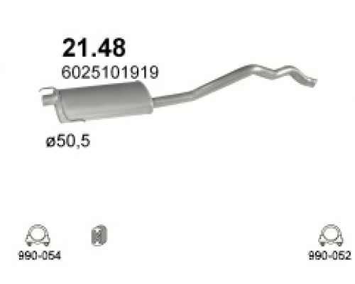 Глушитель автомобилный осн 21.48А