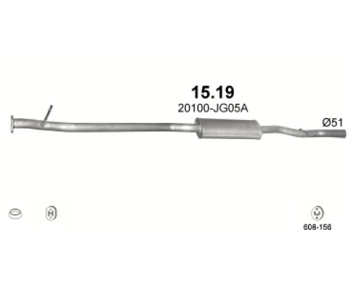 Глушитель автомобилный доп 15.19А
