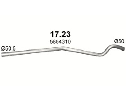 Труба выхлопная 17.23А