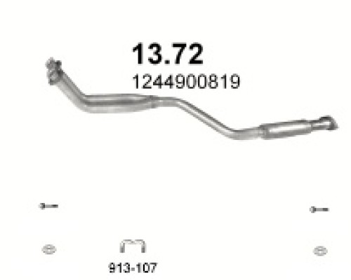 Труба выхлопная 13.72А