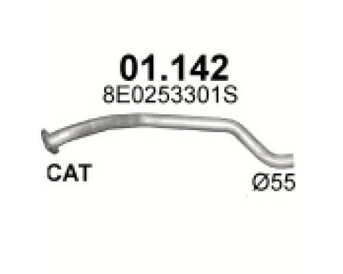 Труба выхлопная Audi