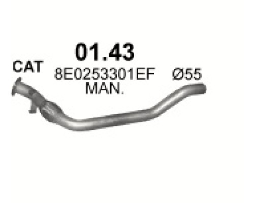 Труба выхлопная Audi