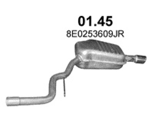 Глушитель задняя часть Audi