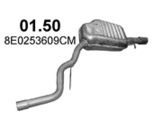 Глушитель задняя часть Audi