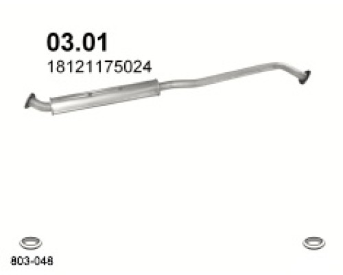 Глушитель средняя часть BMW