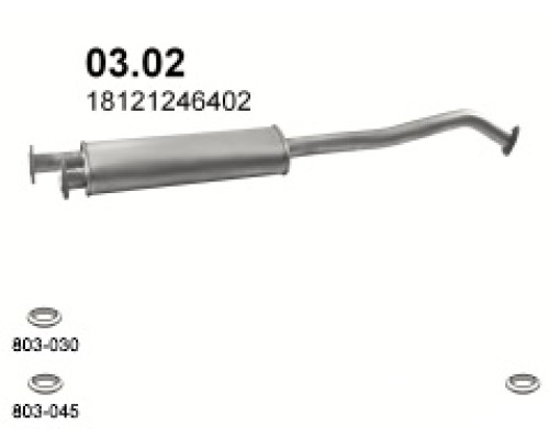 Глушитель средняя часть BMW