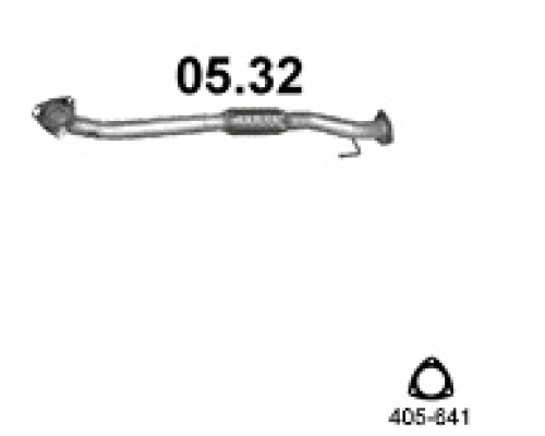 Труба выхлопная Daewoo Evanda