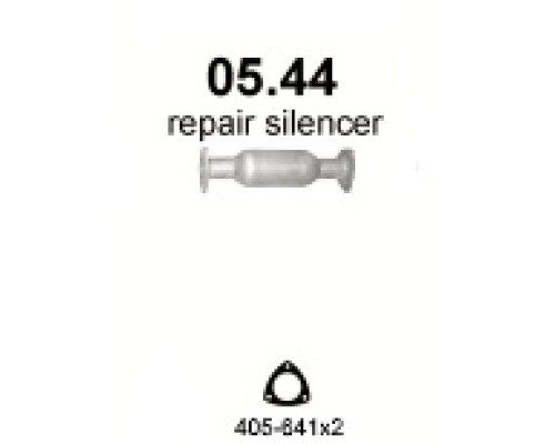 Глушитель средняя часть Daewoo Lanos