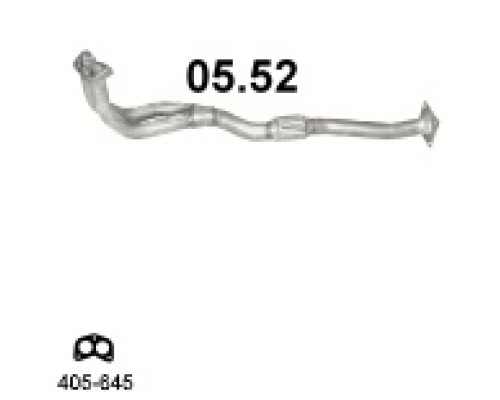 Труба выхлопная Daewoo Nexia