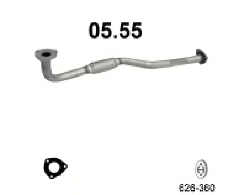 Труба выхлопная Daewoo Nubira 2