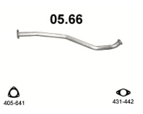 Труба выхлопная Chevrolet Nubira