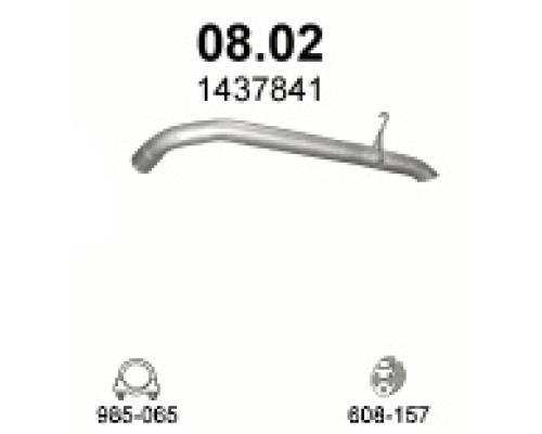 Труба выхлопная Ford Transit