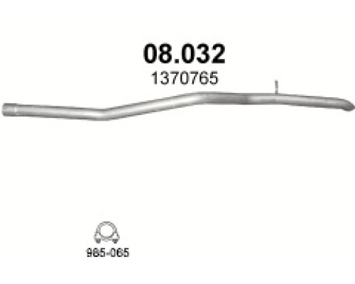 Труба выхлопная Ford Transit