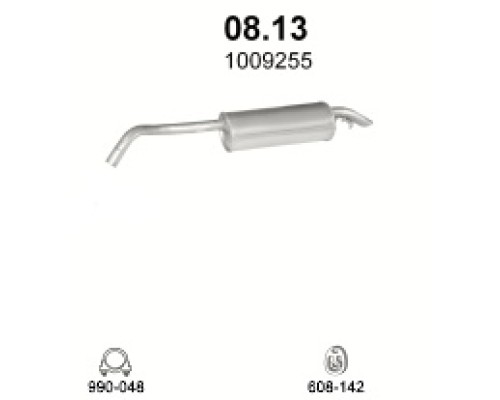 Глушитель задняя часть Ford Escort