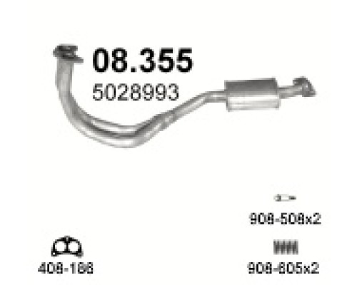 Глушитель средняя часть Ford Escort