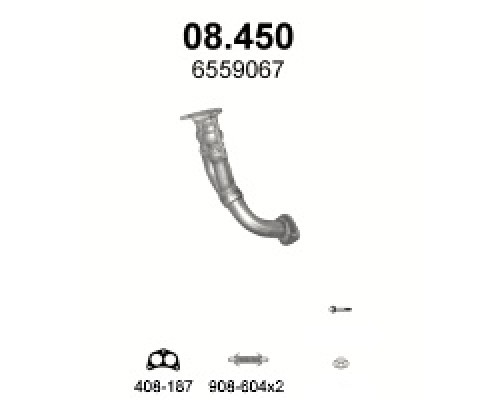 Труба выхлопная Ford Escort