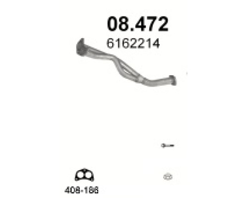 Труба выхлопная Ford Sierra