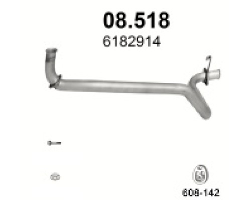 Труба выхлопная Ford Transit