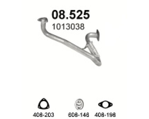 Труба выхлопная Ford Transit