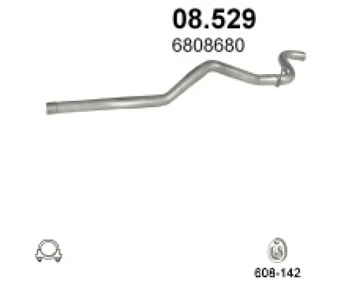 Труба выхлопная Ford Transit