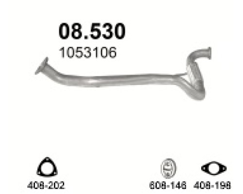 Труба выхлопная Ford Transit