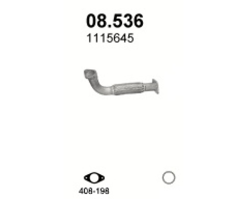 Труба выхлопная Ford Mondeo