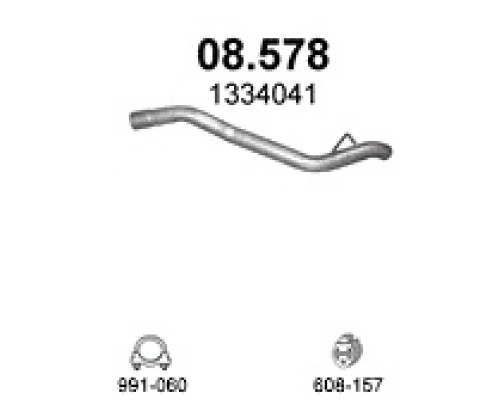 Труба выхлопная Ford Focus