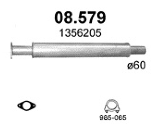 Глушитель средняя часть Ford Focus